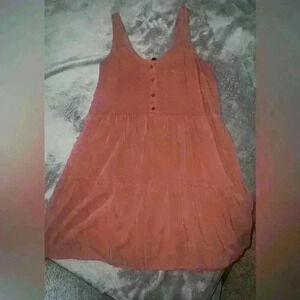 Mini dress with buttons